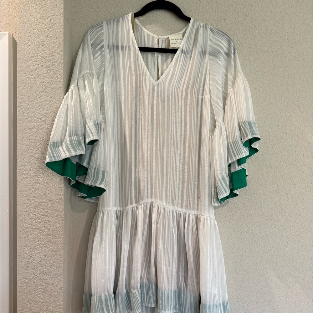Tracy Reese White Textured Blouse